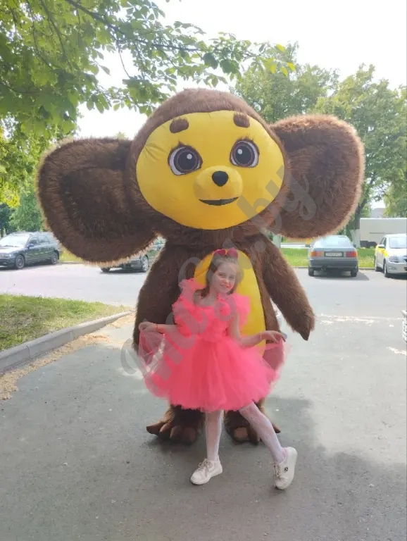 Чебурашка на день рождения, ростовая кукла Чебурашка