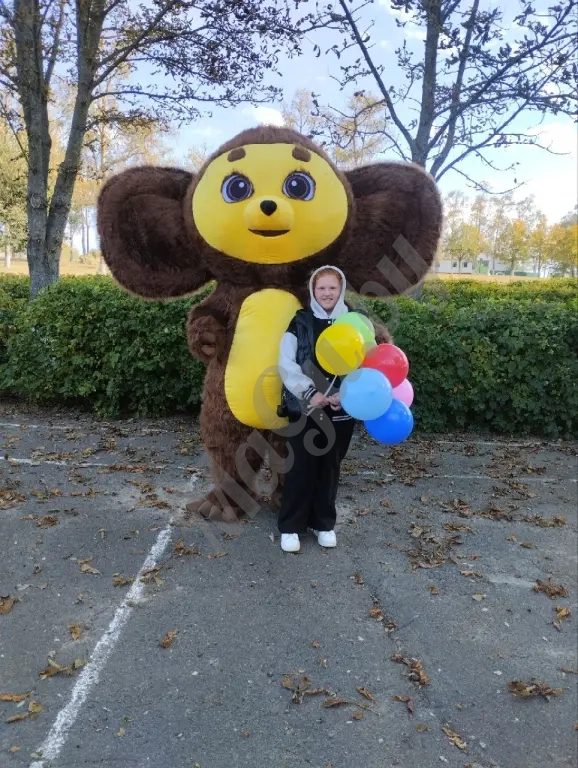 Чебурашка на день рождения, ростовая кукла Чебурашка